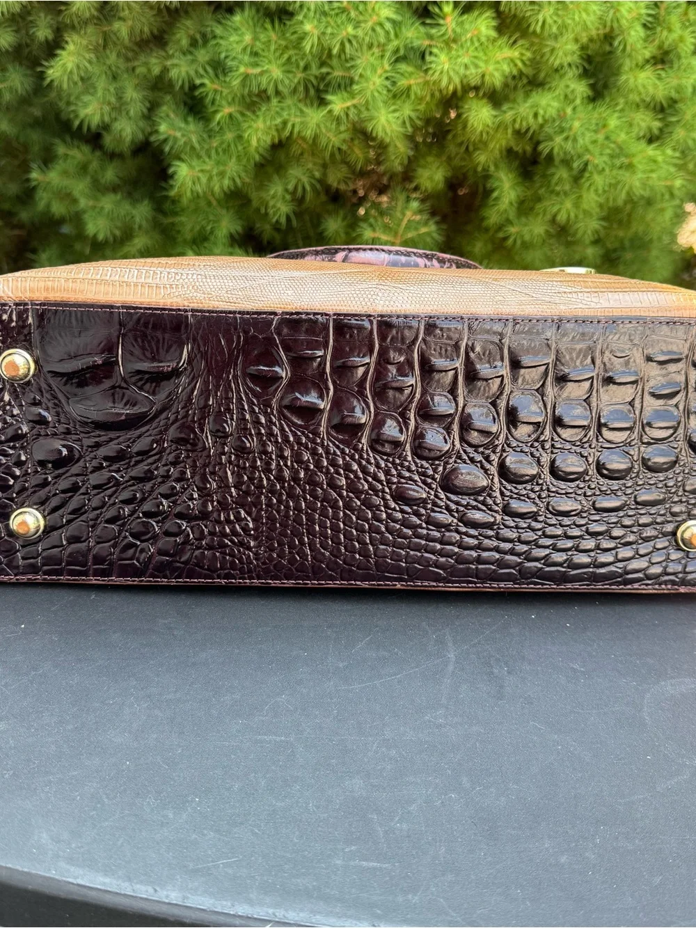 Brahmin Lincoln Satchel in Toasted Almond